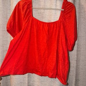Old Navy Bright Red Blouse